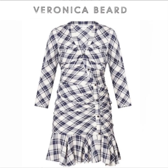 VERONICA BEARD Rowe Dress in Plaid - Picture 2 of 16